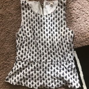 j crew peplum top
